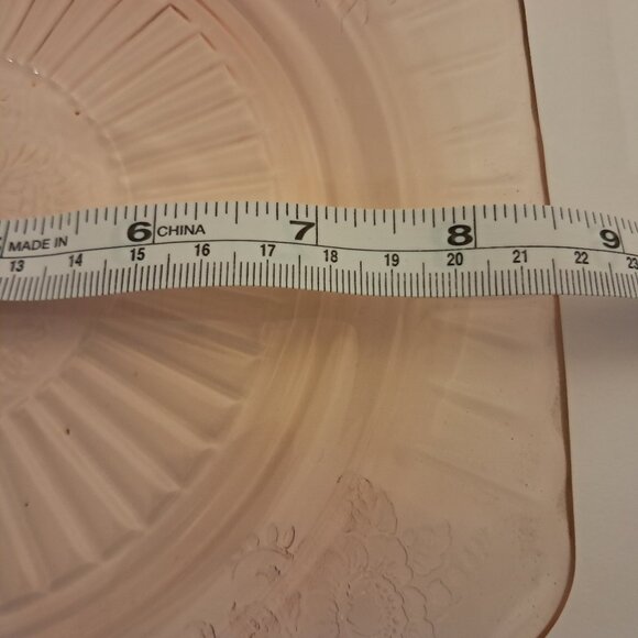 Set of five vintage Anchor Hocking pink salad plates - Picture 3 of 8
